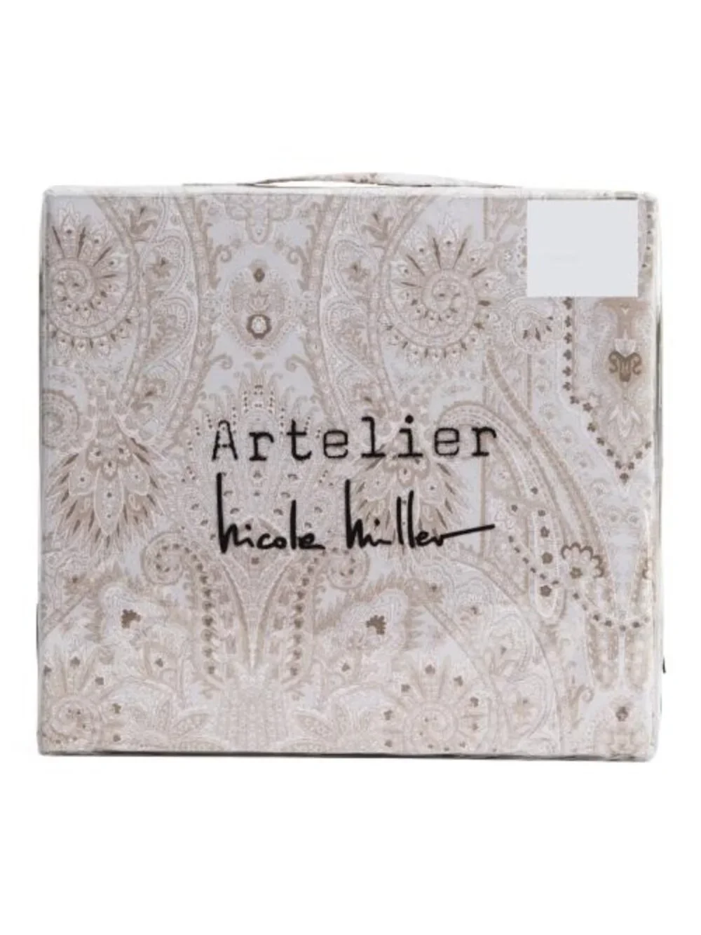 NICOLE MILLER ARTELIER Cotton Percale Pattern Duvet Set